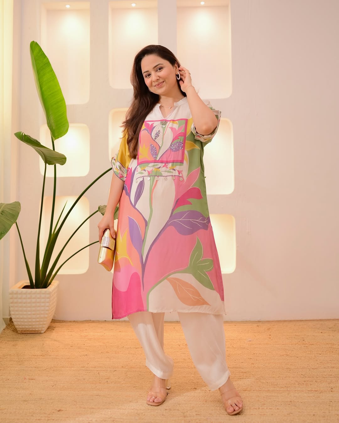 Vibrant Prints Festive Ready Kurti