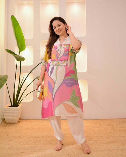Vibrant Prints Festive Ready Kurti