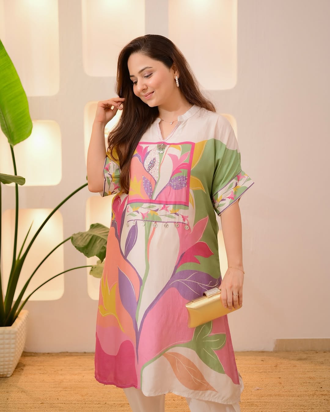 Vibrant Prints Festive Ready Kurti