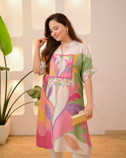 Vibrant Prints Festive Ready Kurti