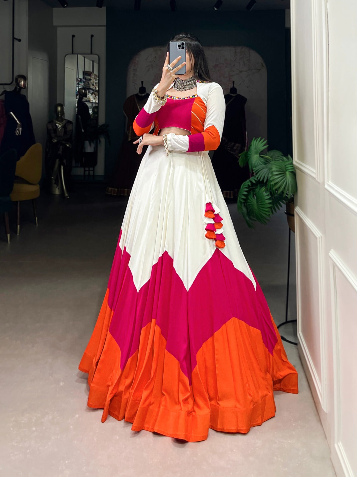 White Classic Finishing Lehenga