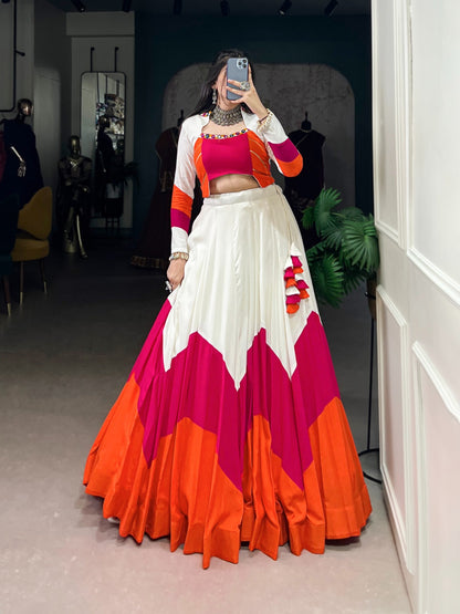 White Classic Finishing Lehenga