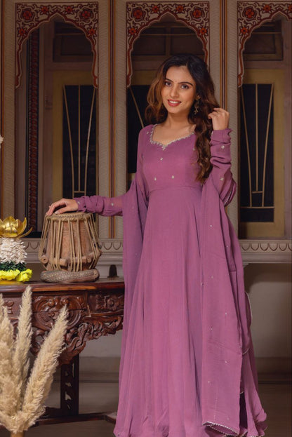 Onion Trending Royal Look Anarkali Suit