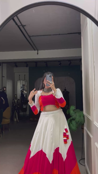 White Classic Finishing Lehenga